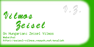 vilmos zeisel business card